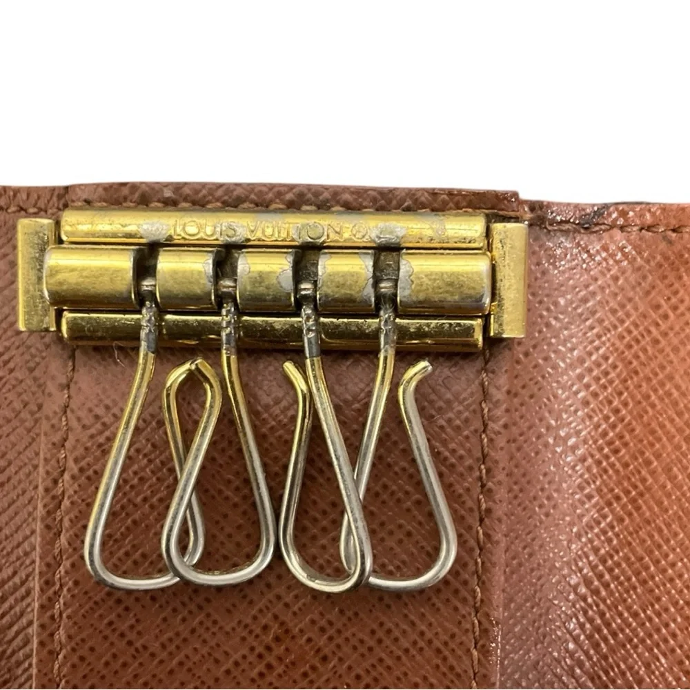 🔑 Louis Vuitton Monogram‎ Canvas 4-Key Holder | Made in France
